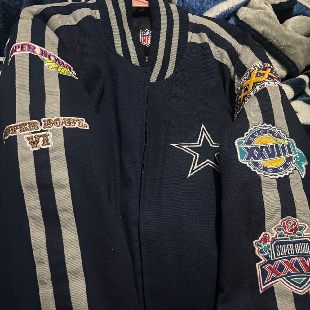 NFL Quilted Silver Jacket